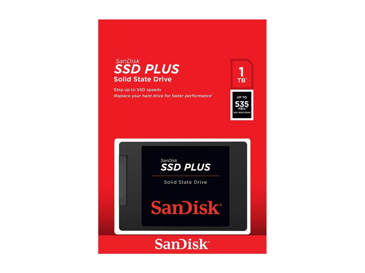 SanDisk SSD Plus 1TB Internal SSD - SATA III 6Gb/s, 2.5