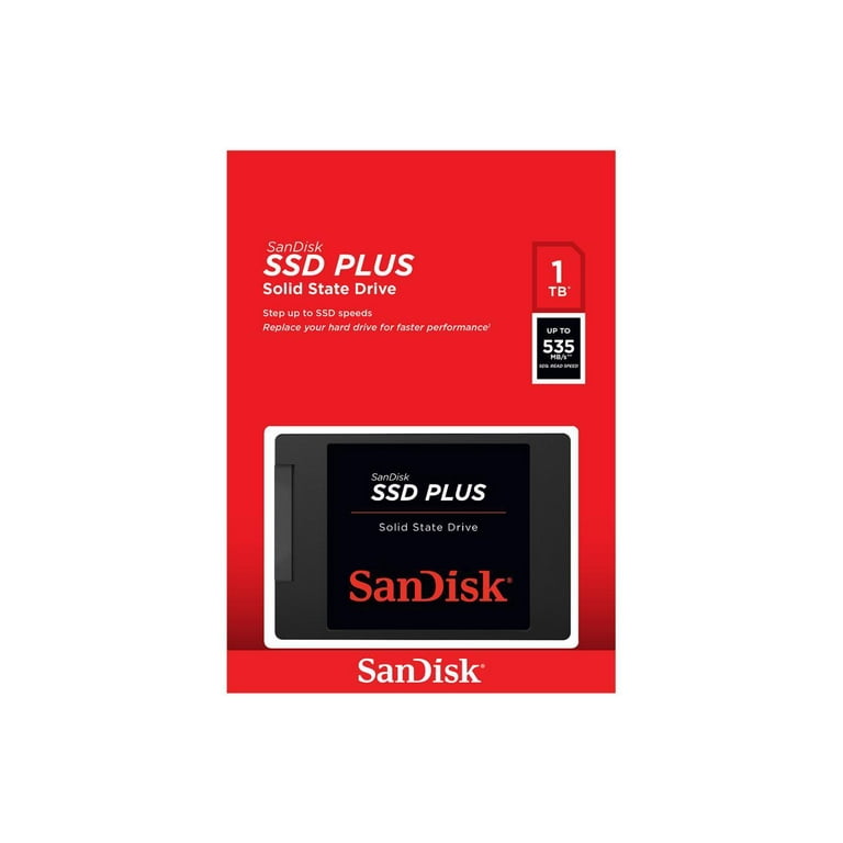 SanDisk SSD Plus 1TB Internal SSD - SATA III 6Gb/s, 2.5