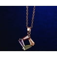 thumbnail image 5 of 3 Piece Set Multicolor Crystal Open Square Earring Pendant Necklace Choker Jewelry-453, 5 of 6