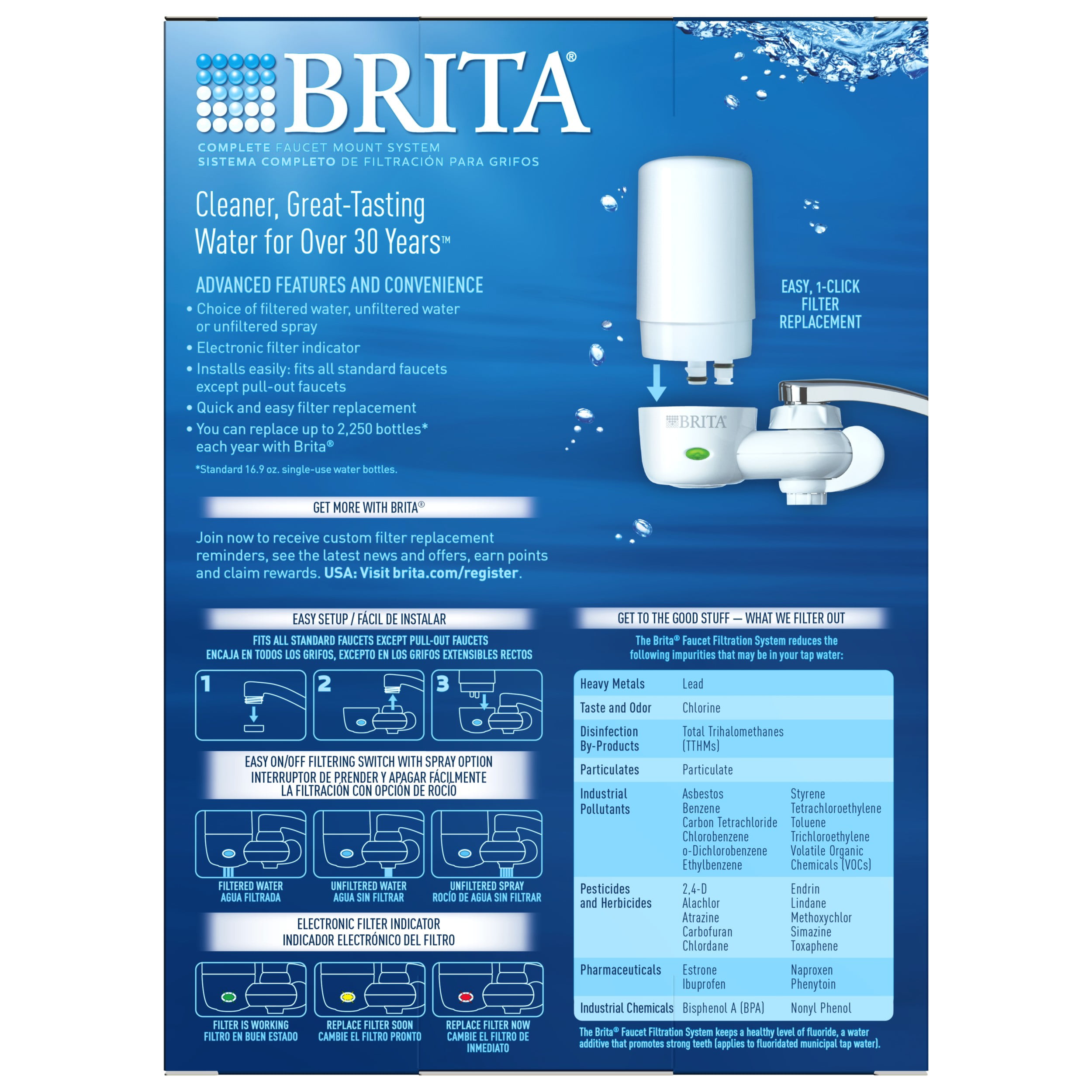 Details about   3 x BRITA A1000 On Line Active Kitchen Tap Water Replacement Filter Cartridge 