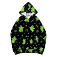 thumbnail image 6 of Women Hoodies Festive Halloween Letter Print Sweatshirt Stylish Long Sleeve Pullover Tops for Autumn Celebration, 6 of 6