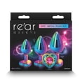 thumbnail image 5 of Rear Assets Aluminum Crystal Heart Metal Anal Trainer Kit 3 Piece, Rainbow, 5 of 5