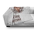 thumbnail image 3 of Hope Soft Flannel Fleece Throw Blanket, Hands Holding an Origami Crane with a Miracles Happen Everyday Words, Cozy Plush for Indoor and Outdoor Use, 50" x 60", Pale Orange Brown White, by Ambesonne, 3 of 6