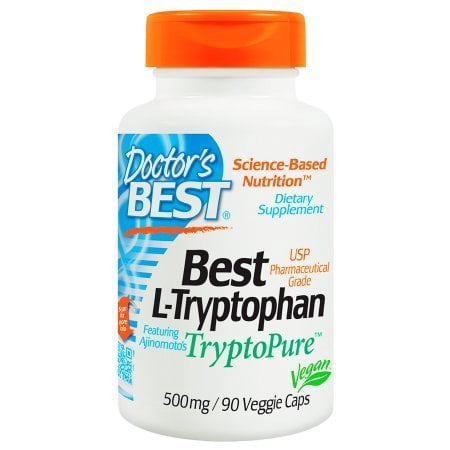 Doctor's Best Best L-Tryptophan, 500mg, Veggie Caps 90 ea(pack of