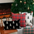 thumbnail image 6 of Christmas Pillow Covers 12x20 inch Christmas Tree Decorative Black Throw Pillow Covers Winter Famliy Decoration for Home Couch 040, 6 of 6
