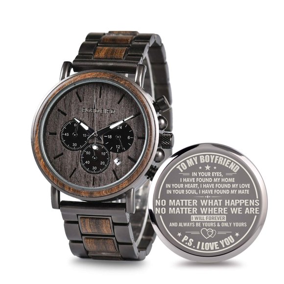 Reloj de Madera 2win W*Q26-1 de Cuarzo Personalizado, Regalo Ideal