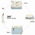 thumbnail image 5 of GAEKEAO Small Wallet for Women RFID Blocking Slim Keychian Wallet Floral Vegan Leather Card Holder with Zip Pocket ID Window, 5 of 7