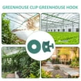 thumbnail image 2 of ifundom Greenhouse Hanger Clips, Green PP Plastic, Compact Lightweight Design, 100 Sets for Gardening and Plant Support, 2 of 6