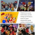thumbnail image 7 of Cheer Pom Poms,4 Pcs Metallic Foil Cheerleading Pom Poms, Cheerleaders Cheer Pom Poms with Plastic Handle,Cheering Squad Hand Flower for Cheer Squad Dancing Party Game Ball Sports Team(Red,Gold), 7 of 7