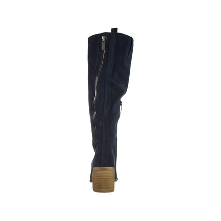 Carlos by Carlos Santana Womens Ashbury Leather Pointed Toe Knee High Cold We...