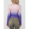 thumbnail image 3 of SUNSIOM T-Shirts Basiques Ajustés Décontractés pour Femmes Printemps Automne Manches Longues Col Rond Streetwear, 3 of 9