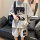 thumbnail image 3 of Nuevos conjuntos de pantalones cortos de moda de verano para hombre, chándales con gráficos de oso de anime, ropa deportiva de tendencia, trajes de 2 piezas, ropa de calle, conjuntos unisex, 3 of 5