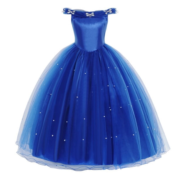 Vestido de princesa de hadas, disfraz de cenicienta, disfraz de cumpleaños, vestidos para niñas pequeñas, traje de encanto, vestido de fantasía para carnaval Fivean unisex