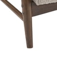 thumbnail image 2 of Flared Arm Loveseat Almond & Walnut Finish Modern Style, 2 of 8