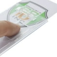 thumbnail image 3 of 5 Pack - Heavy Duty Dual Sided Badge Holders - Holds 2 Cards - Polycarbonate Vertical - Durable Rigid Clear Hard Plastic Badges - Secure Top Load Sleeve Card Protector Case by Specialist ID, 3 of 7