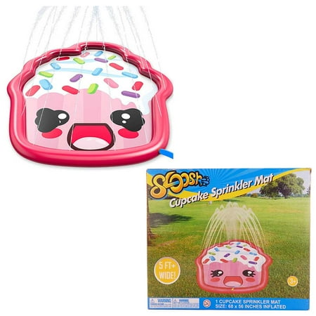 68" Cupcake Sprinkler Pad & Splash Play Mat for Kids