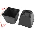 thumbnail image 2 of 10pcs Coffee Shop Plastic Square Flower Plant Pot Holder Garden Planter, 2 of 4