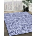 thumbnail image 3 of Ahgly Company Machine Washable Indoor Rectangle Transitional Slate Blue Area Rugs, 8' x 10', 3 of 7