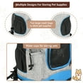 thumbnail image 3 of Kato Large Travel Pet Carrier Backpack with Removable Sherpa Bed, Blue, 18 lb Limit, 3 of 7