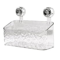 Giyblacko Tray Suction Cup Bathroom Caddy, Clear