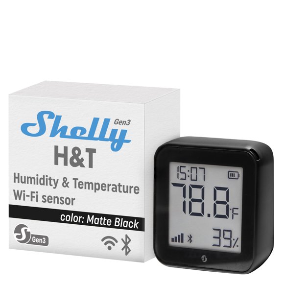 Sensor de temperatura y humedad Shelly H&T Gen3 Wi‑Fi y Bluetooth
