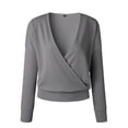 thumbnail image 5 of Pull-Over Ample à Manches Longues et Col en V pour Femmes, 5 of 5