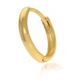 thumbnail image 3 of JewelStop 14K Yellow Gold Single Men's Huggie Hoop Hinged Earring 2x13mm, 3 of 4