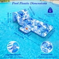 thumbnail image 6 of MoKo Pool Floats Adult, Inflatable Chairs, Pool Floaties, Inflatable Pool Toys with Cup Holders for Beach Party Water Park, 6 of 7