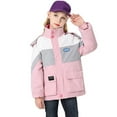 thumbnail image 6 of Uccdo Boys Girls Hooded Windbreaker Rain Jackets With Detachable Fleece Sweatshirts, Kids 2-in-1 Warm Fleece Lined Parka Coats Raincoats 3-13Y, 6 of 7