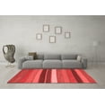 thumbnail image 3 of Ahgly Company Indoor Square Abstract Red Contemporary Area Rugs, 4' Square, 3 of 4