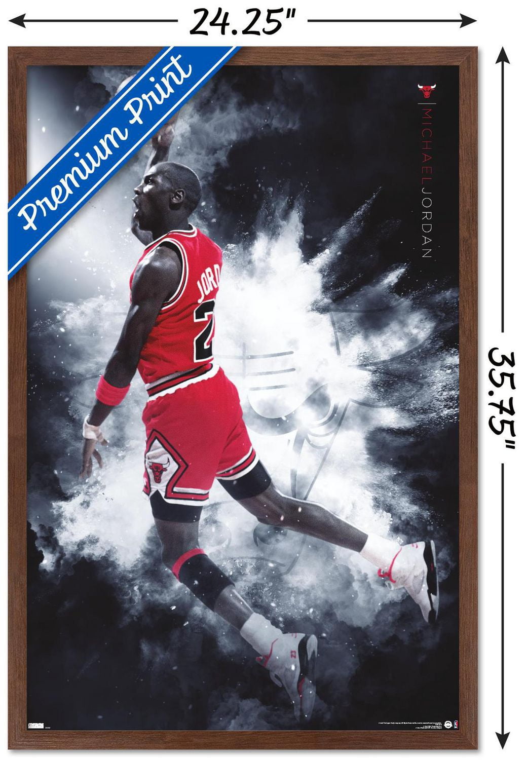 Michael Jordan - Burst Wall Poster