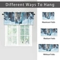 thumbnail image 6 of Leopard Valance Curtain for Kitchen African Safari Wildlife Animal Cheetah Winter Snow Window Valance for Living Room Bedroom, Kitchen Valance Rod Pocket Window Decor Curtain 54 by 18 in, 1 Panel, 6 of 6