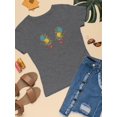 thumbnail image 3 of Flower Embroidery Hand Drawn T-Shirt Women -Image by Shutterstock, Female 5X-Large, 3 of 4