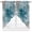 Blue, variant on Blue Octopus Coastal Swag Curtains Valance For Kitchen Windows, Summer Beach Ocean Starfish Coral Wide Rod Pocket Curtain Drapes, Bathroom Cafe Living Room Light Filtering Drapery Panels, 56"W x 36"H