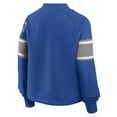 thumbnail image 3 of Women's Fanatics Royal Dallas Cowboys Oversized Hometown Toss Sweep Mock Neck Pullover, 3 of 3