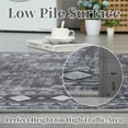 thumbnail image 4 of HOMERRY Washable Area Rug 5' x 7' Geometric Border Indoor Carpet for Living Room Non-Slip Floor Cover, Gray, 4 of 6