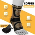 thumbnail image 6 of JIUFENTIAN Copper Ankle Brace for Women an Men Adjustable Compression Sleeve (Pair)-Ankle Support Heel Brace for Achilles Tendonitis, Plantar Fasciitis-Eases Swelling and Sprained Ankle, 6 of 7
