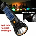 thumbnail image 3 of EastVita LED Solar Tactical Flashlight 1200mah Rechargeable Battery Waterproof Outdoor Camping Emergency Light, 3 of 8