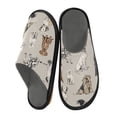 thumbnail image 2 of IAUYY Memory Foam House Slippers Suitable for Both Men and Women. Comfortable, Anti-Slip Plush Flat-Bottomed Slippers The Best Holiday Gift Pied Dog, 2 of 9
