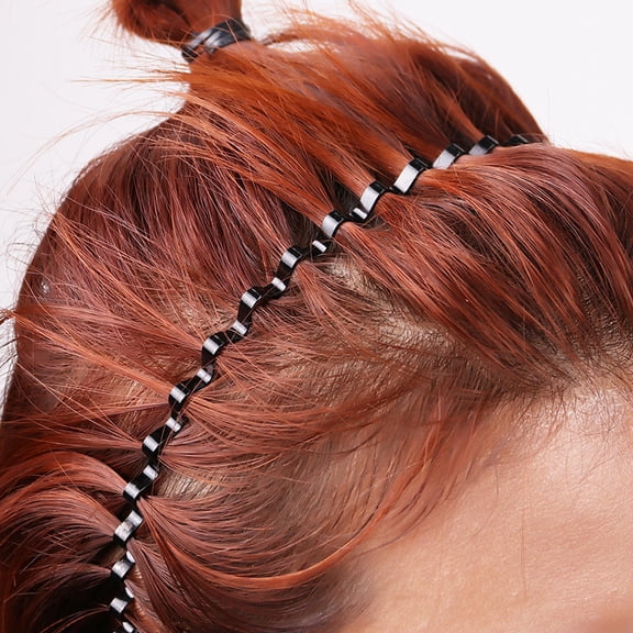 ibasenice 2Pcs Black Fashion Headband Elastic Braided Hair Hoop for Men Hair Styling