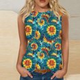 thumbnail image 2 of Summer Women Tie Dye Tank Tops Sleeveless Loose Camisole Trendy Vest Fashion Pullover Shirts Outfit, 2 of 4