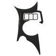 thumbnail image 2 of Console Cup Holder Panel Glossy Black Heat Button Frame Decoration Frame Panel Sticker for 370Z Z34 2009‑up LHD, 2 of 14