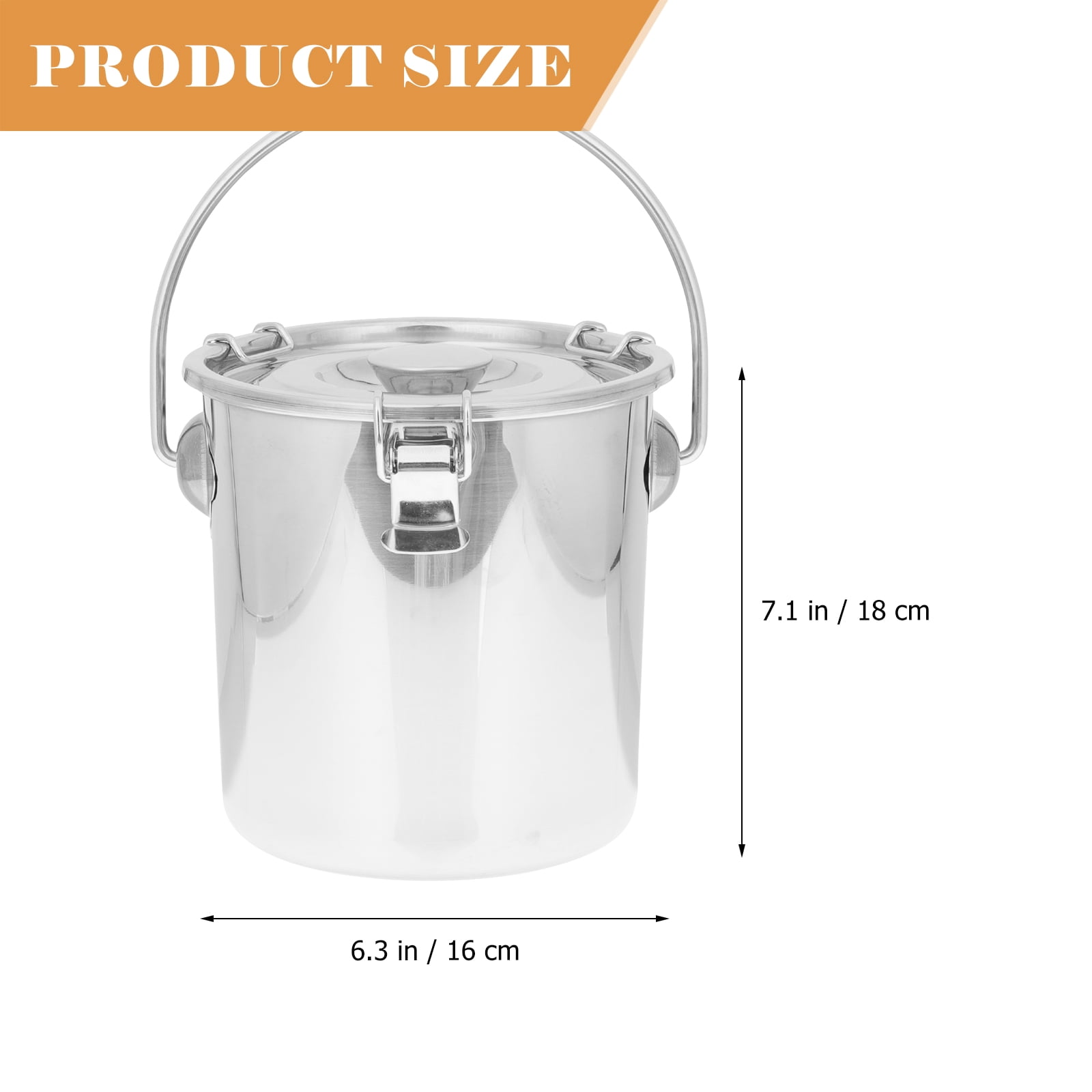 Stainless Steel Fire Extinguisher Storage Container for Home Portable Sealed Bucket