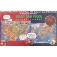 thumbnail image 2 of Paquete de 2 mapas infantiles de los Estados Unidos y del mundo Dino's illustrated world 5552910, 2 of 2