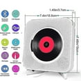 thumbnail image 3 of Reproductor de CD portátil con Bluetooth, reproductor de CD de pared Qoosea, 3 of 5
