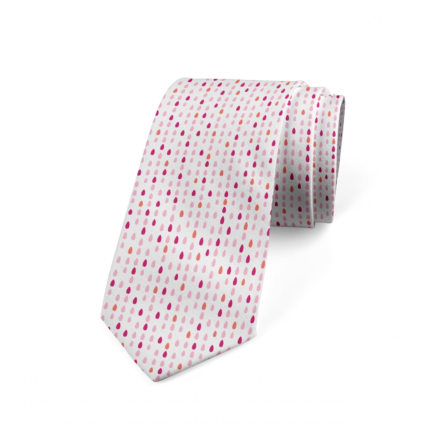 3.7 Charcoal Grey and Coral Ambesonne Mens Tie Pink Balls of Yarn Sewing