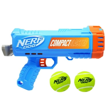 Nerf Dog Compact Blaster, 12-inch Tennis Ball Launcher for Dogs
