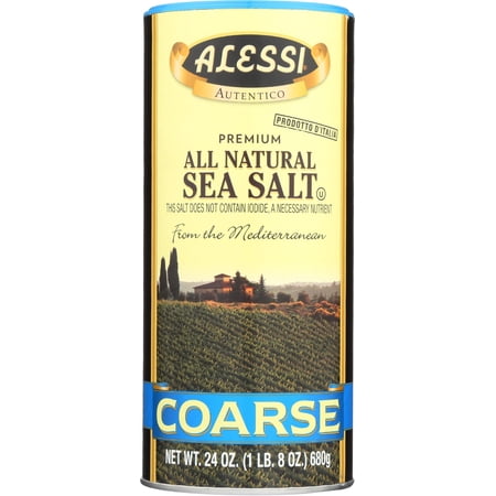 Alessi Coarse Sea Salt  24-Ounce (Pack of 6)