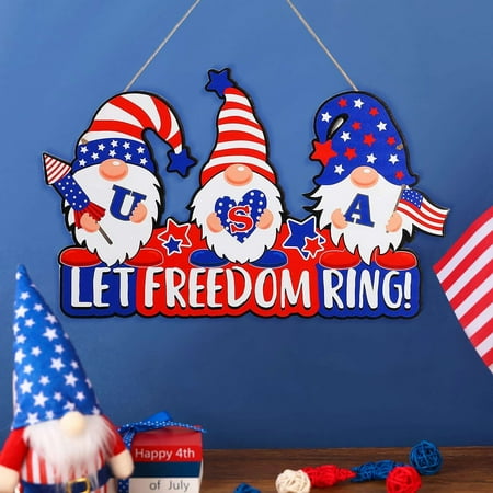 

Independence Day Welcome Doorplate Dwarf Color Print Pendant