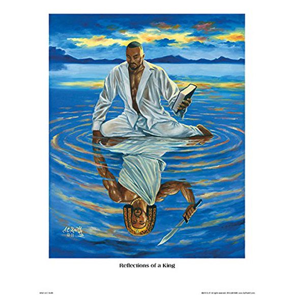 Picture Peddler Reflections of a King A.C. Smith Ethnic Fantasy African American Poster 18x24
